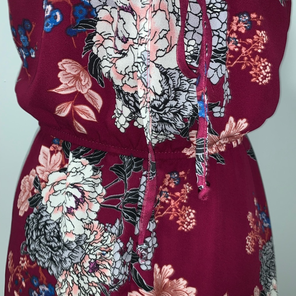 Bailey Blue floral swing dress chiffon material L - Picture 6 of 8